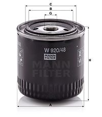 W92048 MANN-FILTER Масляный фильтр