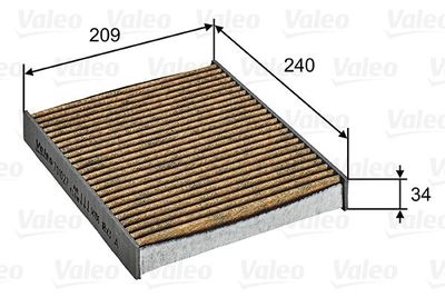 701027 VALEO Фильтр, воздух во внутренном пространстве