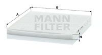 CU2435 MANN-FILTER Фильтр, воздух во внутренном пространстве
