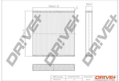 DP1110120073 Dr!ve+ Фильтр, воздух во внутренном пространстве