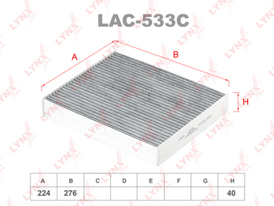 LAC533C LYNXauto Фильтр, воздух во внутренном пространстве