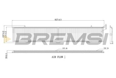 FC0085C BREMSI Фильтр, воздух во внутренном пространстве