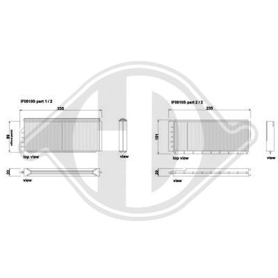 DCI0810S DIEDERICHS Фильтр, воздух во внутренном пространстве