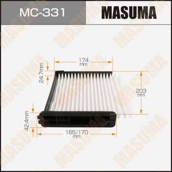 MC331 MASUMA Фильтр, воздух во внутренном пространстве