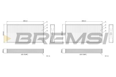 FC0859 BREMSI Фильтр, воздух во внутренном пространстве