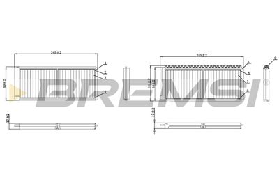 FC0913 BREMSI Фильтр, воздух во внутренном пространстве