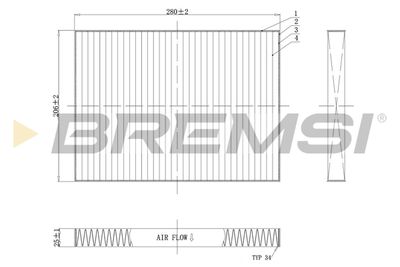 FC0084C BREMSI Фильтр, воздух во внутренном пространстве