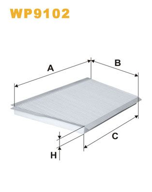 WP9102 WIX FILTERS Фильтр, воздух во внутренном пространстве