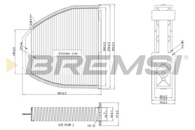 FC0083A BREMSI Фильтр, воздух во внутренном пространстве