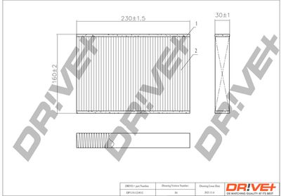 DP1110120012 Dr!ve+ Фильтр, воздух во внутренном пространстве