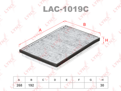 LAC1019C LYNXauto Фильтр, воздух во внутренном пространстве