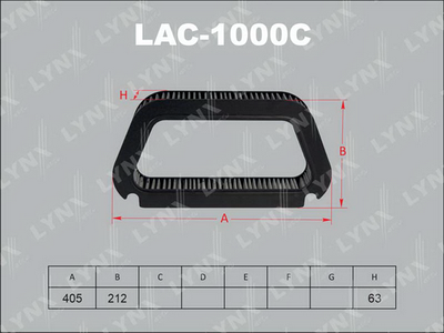 LAC1000C LYNXauto Фильтр, воздух во внутренном пространстве