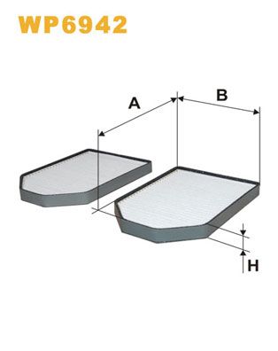 WP6942 WIX FILTERS Фильтр, воздух во внутренном пространстве