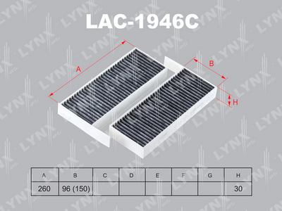 LAC1946C LYNXauto Фильтр, воздух во внутренном пространстве