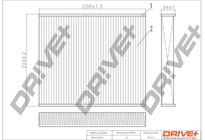 DP1110120074 Dr!ve+ Фильтр, воздух во внутренном пространстве