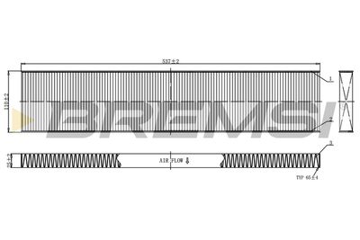 FC0960C BREMSI Фильтр, воздух во внутренном пространстве