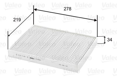 715581 VALEO Фильтр, воздух во внутренном пространстве