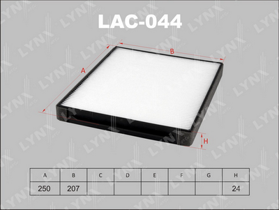 LAC044 LYNXauto Фильтр, воздух во внутренном пространстве