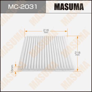 MC2031 MASUMA Фильтр, воздух во внутренном пространстве