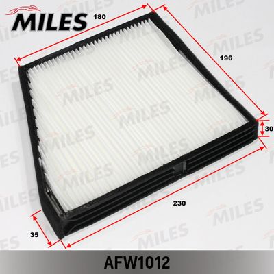 AFW1012 MILES Фильтр, воздух во внутренном пространстве