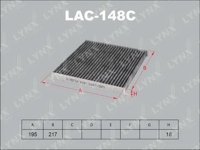 LAC148C LYNXauto Фильтр, воздух во внутренном пространстве