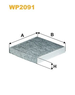 WP2091 WIX FILTERS Фильтр, воздух во внутренном пространстве