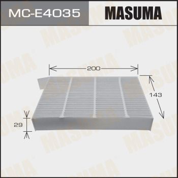 MCE4035 MASUMA Фильтр, воздух во внутренном пространстве