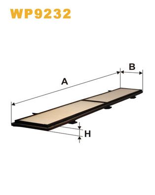 WP9232 WIX FILTERS Фильтр, воздух во внутренном пространстве
