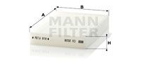 CU2028 MANN-FILTER Фильтр, воздух во внутренном пространстве