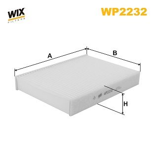 WP2232 WIX FILTERS Фильтр, воздух во внутренном пространстве