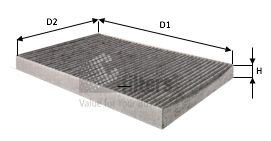 NC2040CA CLEAN FILTERS Фильтр, воздух во внутренном пространстве