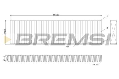 FC0474 BREMSI Фильтр, воздух во внутренном пространстве