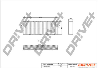 DP1110120115 Dr!ve+ Фильтр, воздух во внутренном пространстве