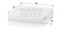 CU19001 MANN-FILTER Фильтр, воздух во внутренном пространстве
