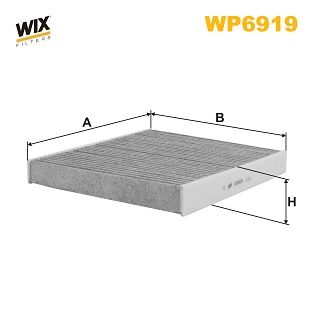 WP6919 WIX FILTERS Фильтр, воздух во внутренном пространстве