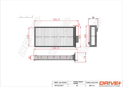 DP1110120117 Dr!ve+ Фильтр, воздух во внутренном пространстве