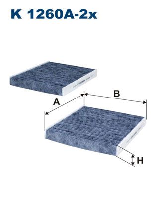 K1260A2x FILTRON Фильтр, воздух во внутренном пространстве