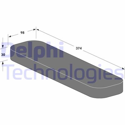 TSP0325099 DELPHI Фильтр, воздух во внутренном пространстве