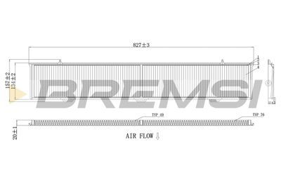 FC0085 BREMSI Фильтр, воздух во внутренном пространстве