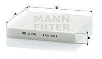 CU2345 MANN-FILTER Фильтр, воздух во внутренном пространстве