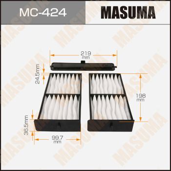 MC424 MASUMA Фильтр, воздух во внутренном пространстве