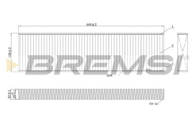 FC0474A BREMSI Фильтр, воздух во внутренном пространстве