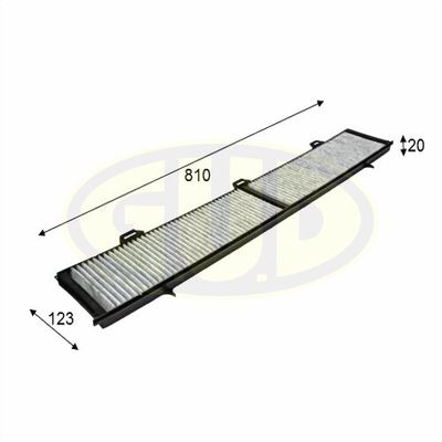 GCF8430C G.U.D. Фильтр, воздух во внутренном пространстве