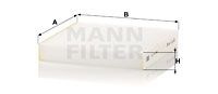 CU20006 MANN-FILTER Фильтр, воздух во внутренном пространстве