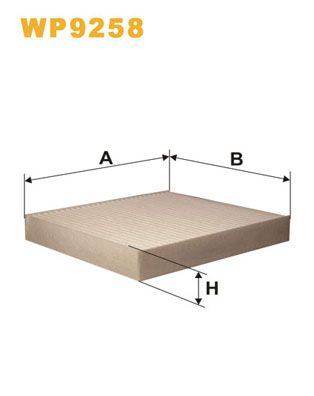 WP9258 WIX FILTERS Фильтр, воздух во внутренном пространстве