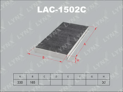 LAC1502C LYNXauto Фильтр, воздух во внутренном пространстве