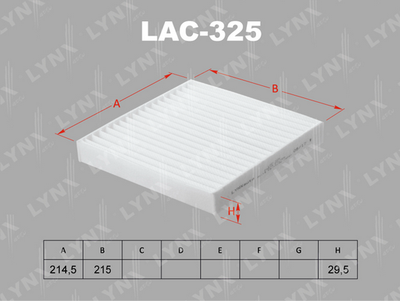 LAC325 LYNXauto Фильтр, воздух во внутренном пространстве