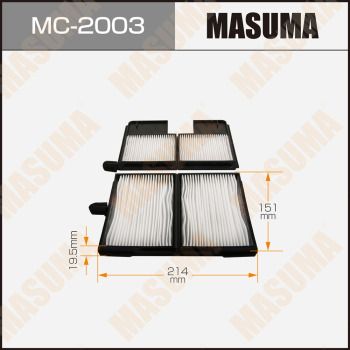 MC2003 MASUMA Фильтр, воздух во внутренном пространстве