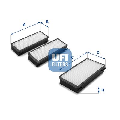 5307000 UFI Фильтр, воздух во внутренном пространстве