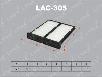 LAC305 LYNXauto Фильтр, воздух во внутренном пространстве